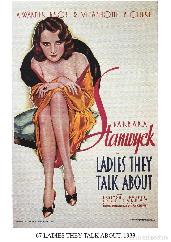 Cinema: Poster DIN 4 numero 1268: Ladies They Talk About, 1933: Barbara Stanwyck