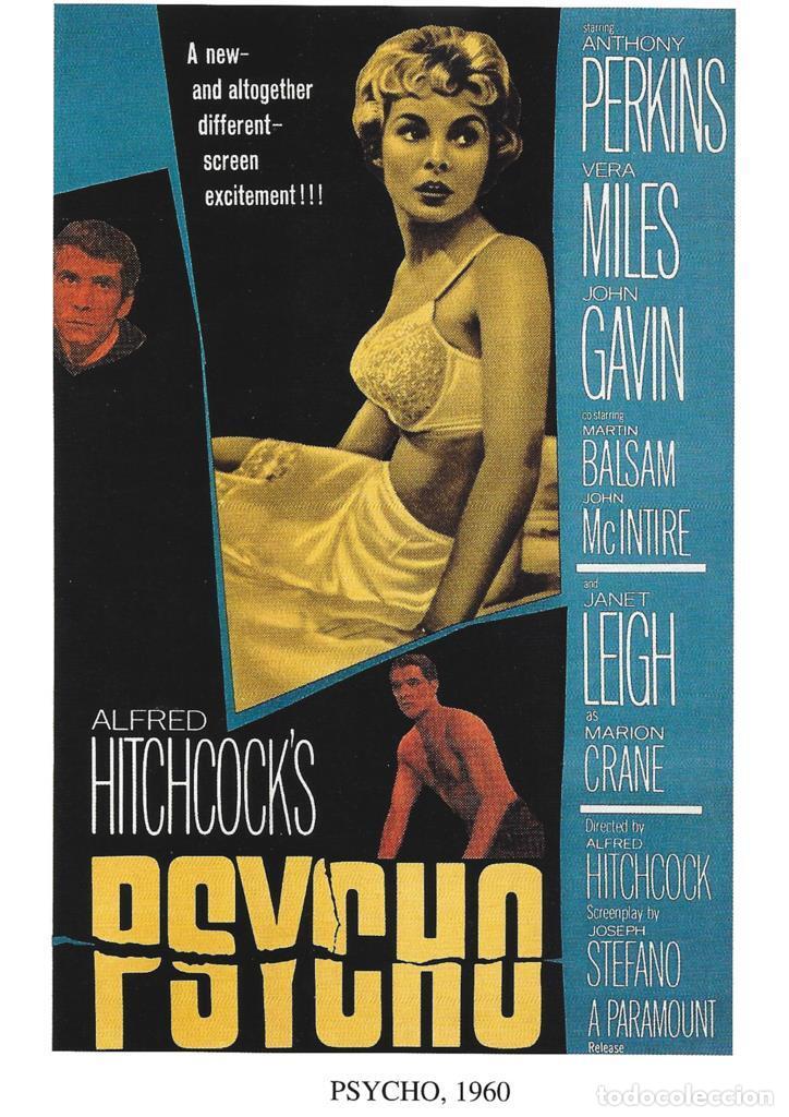 Kino: Poster DIN 4 numero 1236: Psycho, 1960: Alfred Hitchcock's, Anthony Perkins, Vera Miles