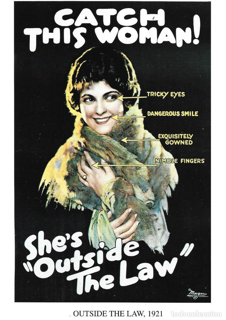 Cinema: Poster DIN 4 numero 1282: Outside The Law, 1921: Tricky Eyes, Dangerous Smile