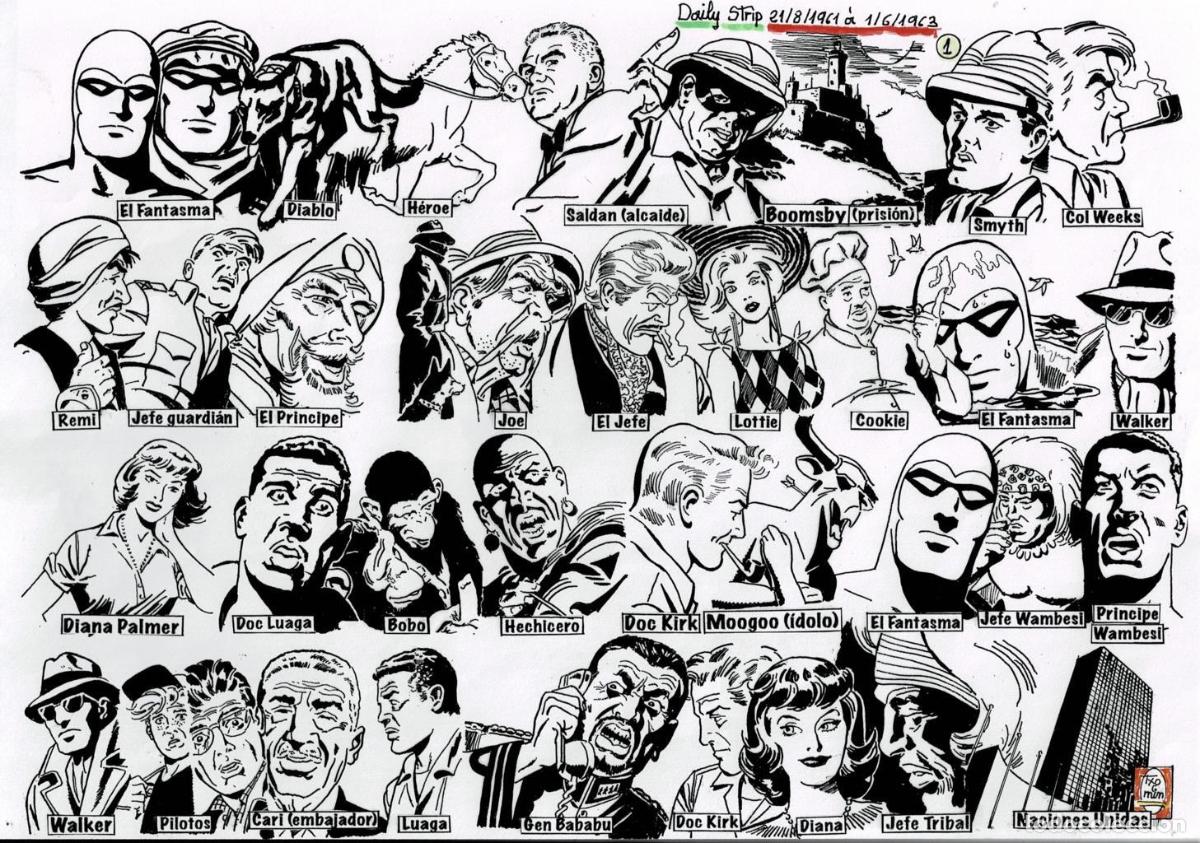 Cinema: Poster DIN 4 numero 1330: The Phantom: serie El Hombre Enmascarado: personajes 1961/63