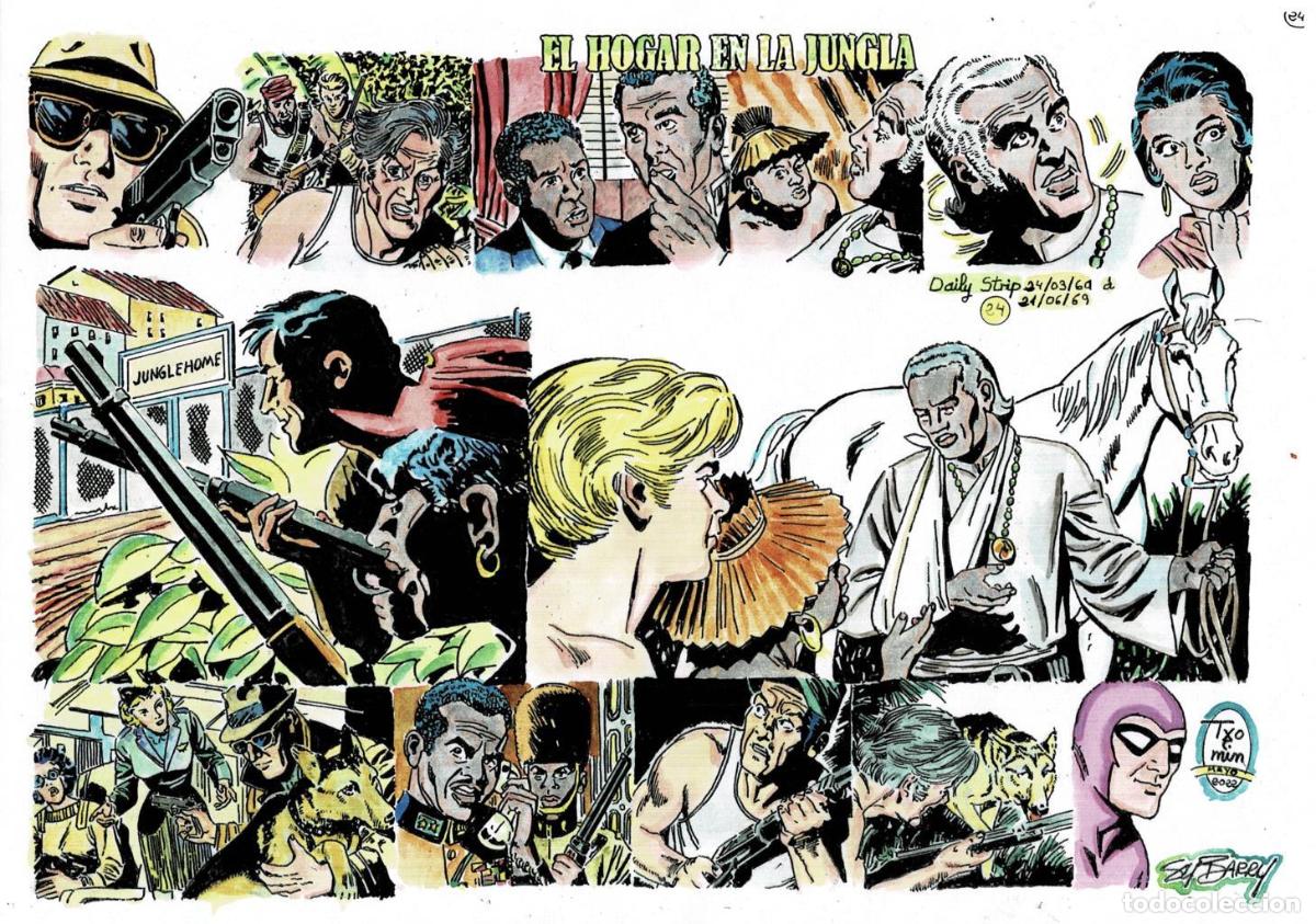 Cine: Poster DIN 4 numero 1488: The Phantom-El Fantasma: version coloreada de El hogar en la jungla