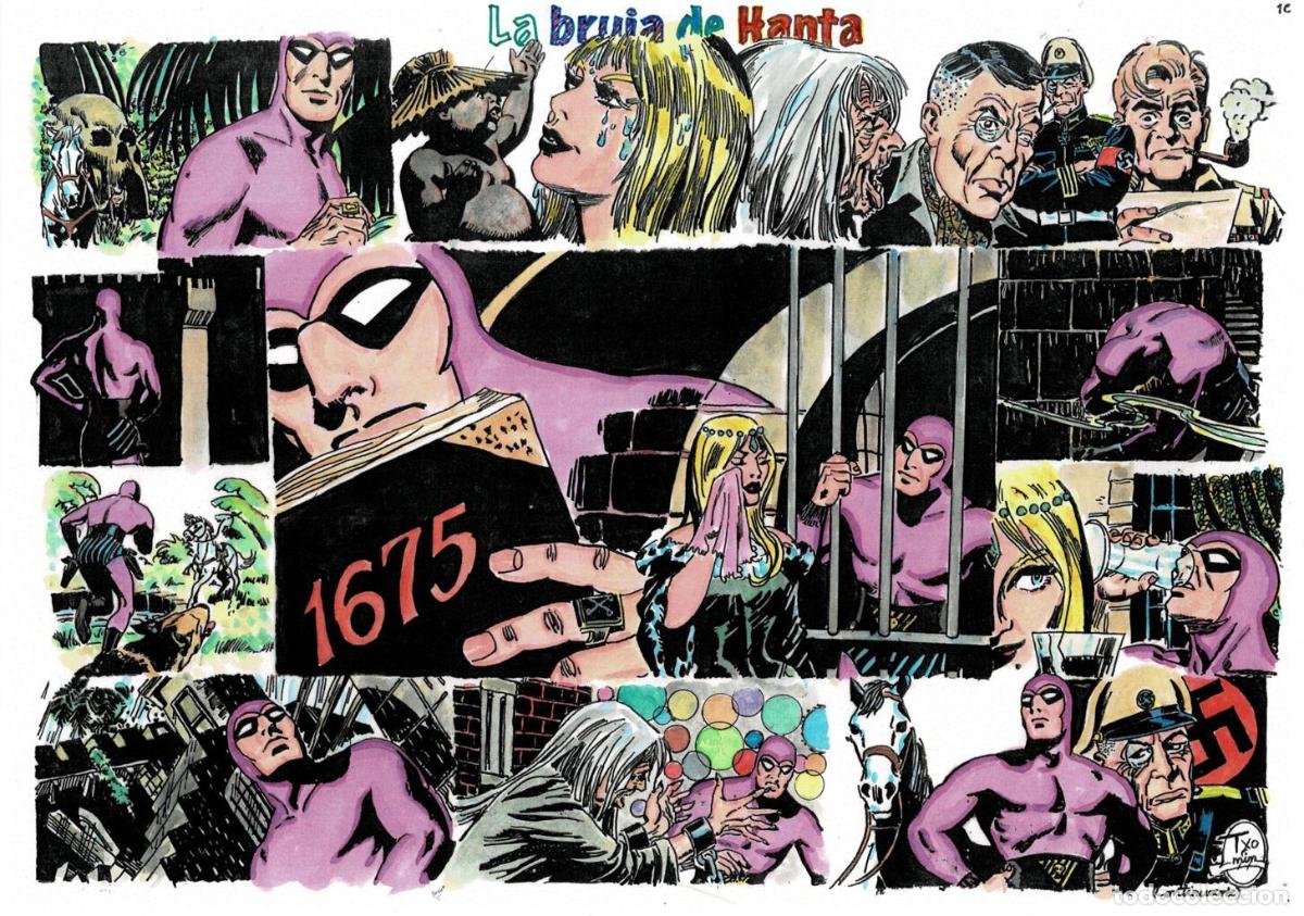 Kino: Poster DIN 4 numero 1503: The Phantom-El Fantasma: version coloreada de La bruja de Hanta