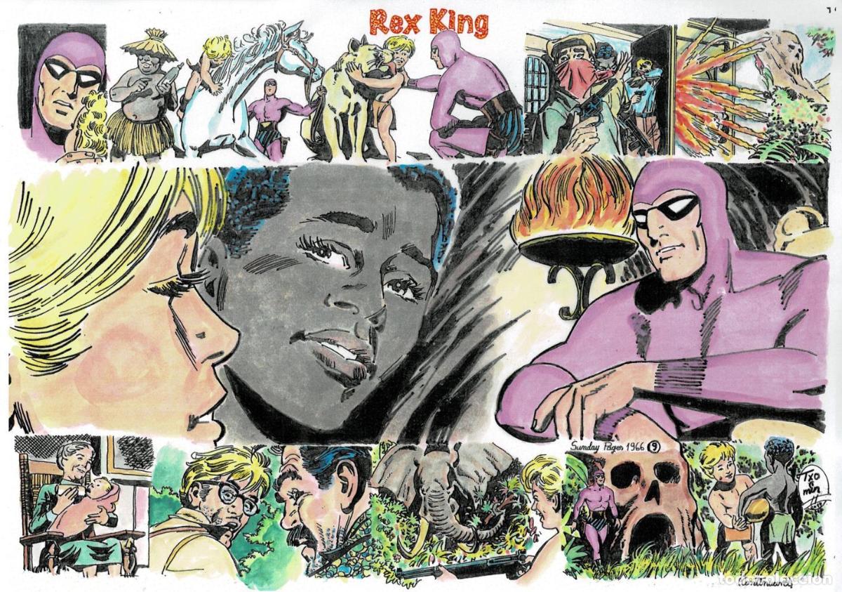 Kino: Poster DIN 4 numero 1508: The Phantom-El Fantasma: version coloreada de Rex King