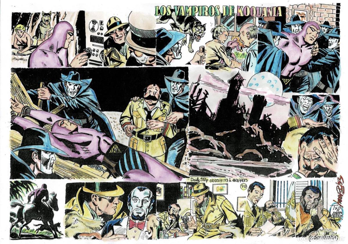 Kino: Poster DIN 4 numero 1527: The Phantom-El Fantasma: version coloreada de Los vampiros de Koquania