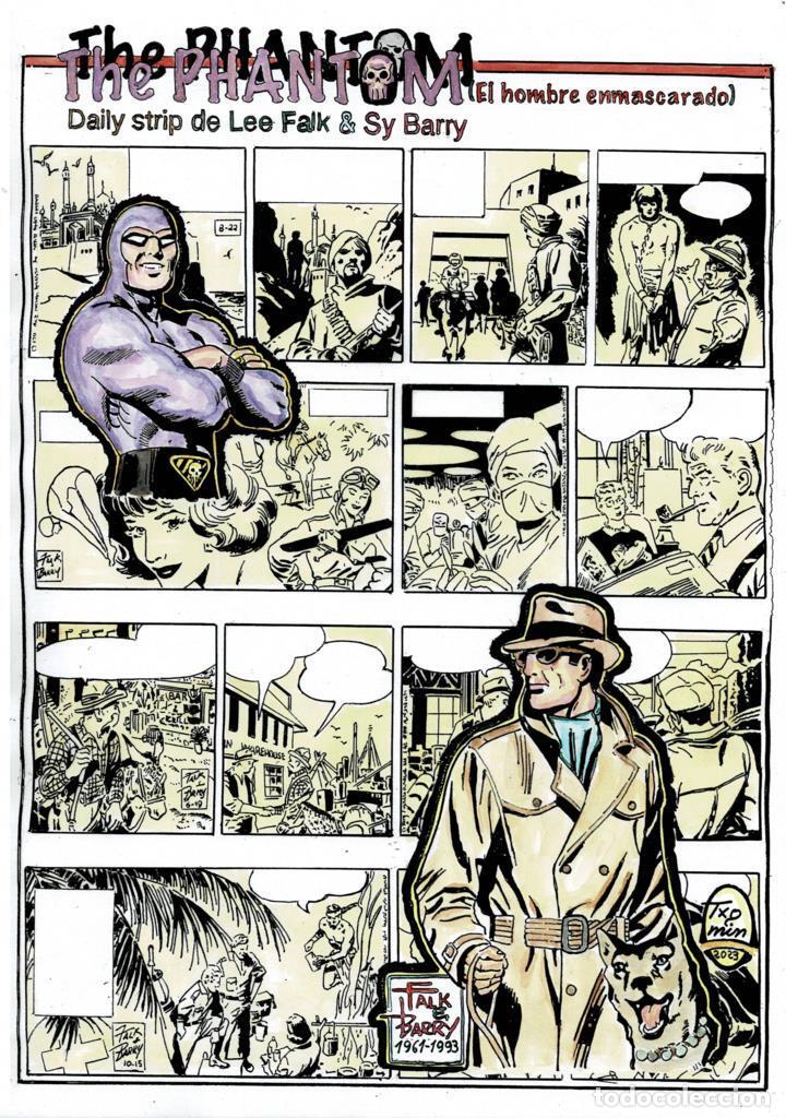 Kino: Poster DIN 4 numero 1532: The Phantom-El Fantasma: version coloreada de Daily Strip 1961/63
