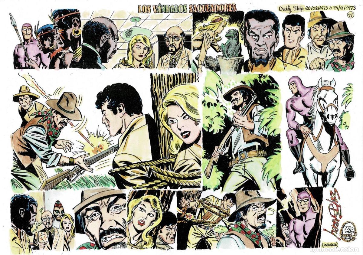 Kino: Poster DIN 4 numero 1528: The Phantom-El Fantasma: version coloreada de Los vandalos saqueadores