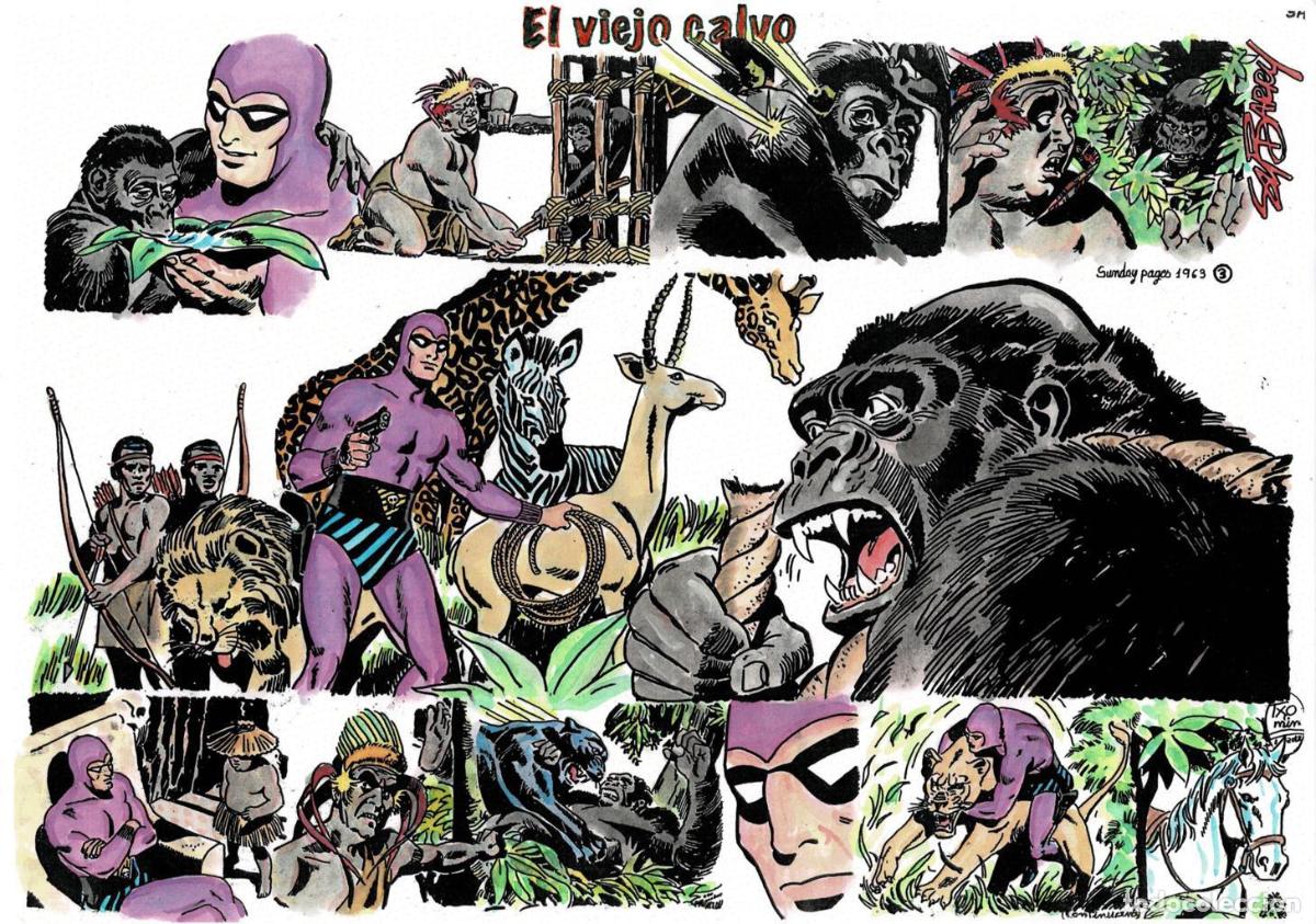Kino: Poster DIN 4 numero 1519: The Phantom-El Fantasma: version coloreada de El viejo calvo