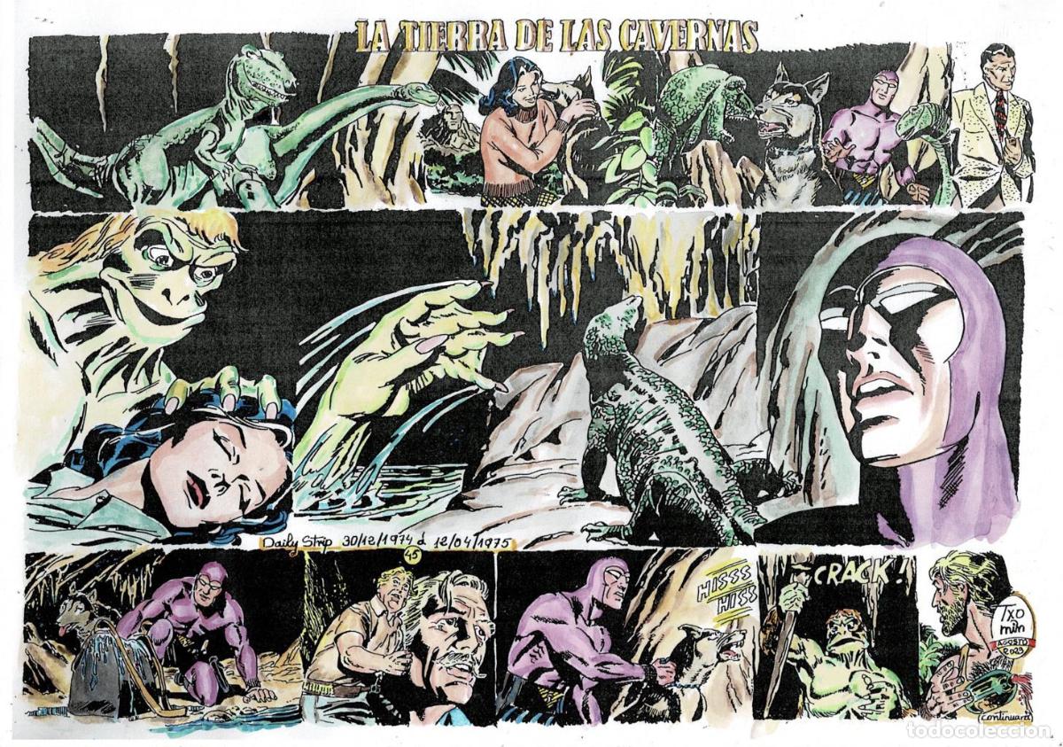 Kino: Poster DIN 4 numero 1534: The Phantom-El Fantasma: version coloreada de La tierra de las cavernas