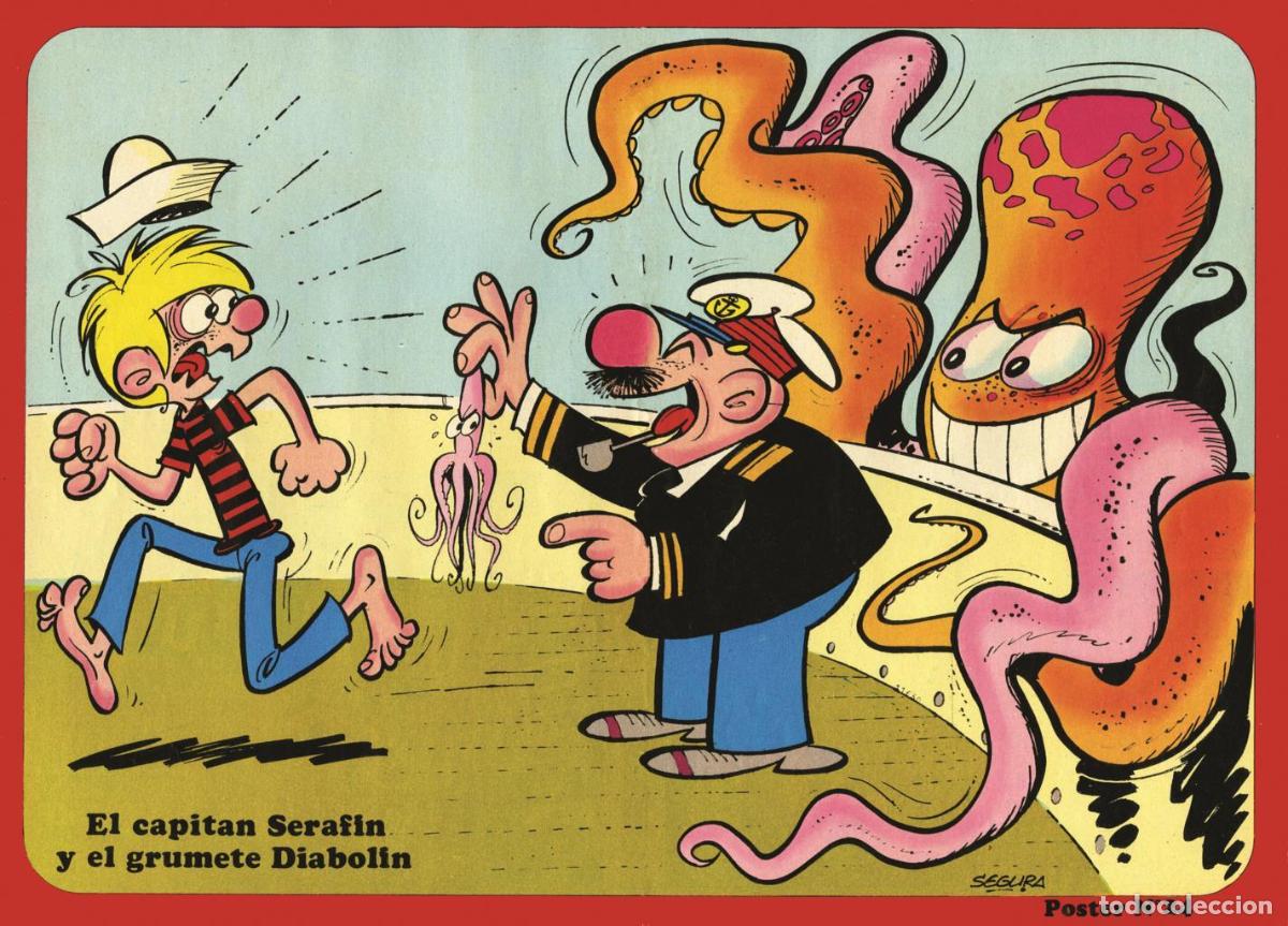 Kino: Poster DIN 4 numero 0063: El Capitan Serafin y el Grumete Diabolin (Segura), serie Bruguera