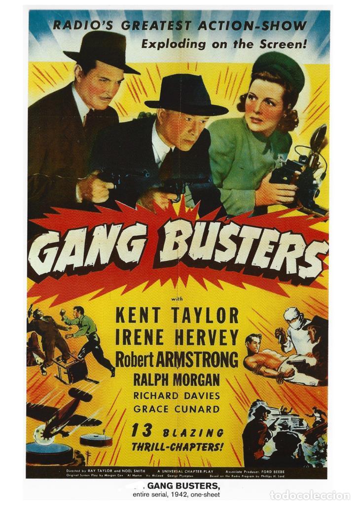 Cinema: Poster DIN 4 numero 1008: Gang Busters, entire serial, 1942: Kent Taylor, Irene Hervey