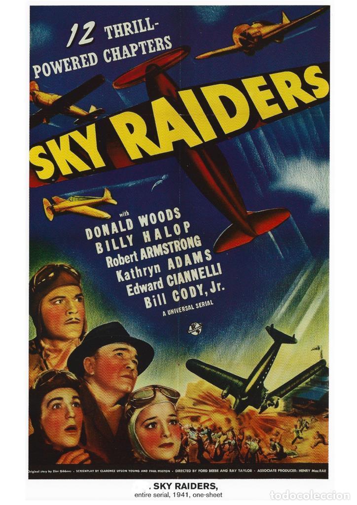 Cinema: Poster DIN 4 numero 0999: Sky Raiders, entire serial 1941: Donald Woods, Billy Halop