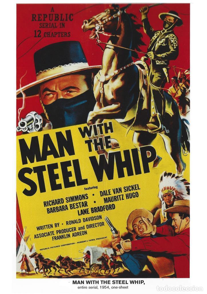 Cinema: Poster DIN 4 numero 1009: Man With the Steel Whip, entire serial 1954: Richard Simmons-Dale Van Sick