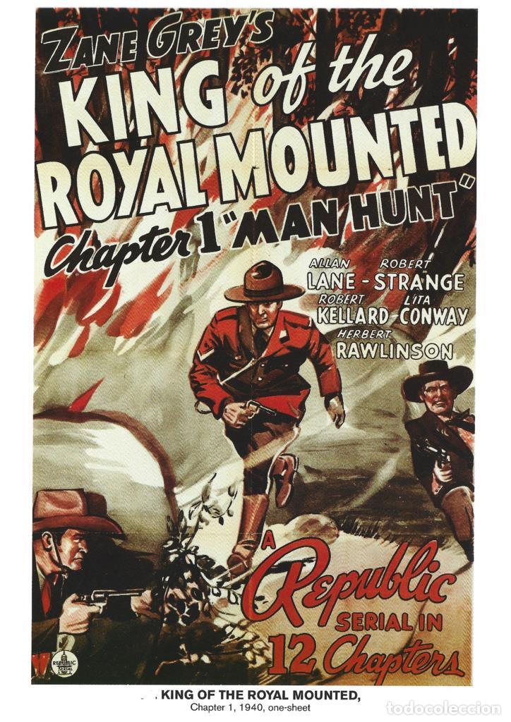 Cinema: Poster DIN 4 numero 1075: King of The Royal Mounted, chapter 1, 1940: Man Hunt: Allan lane