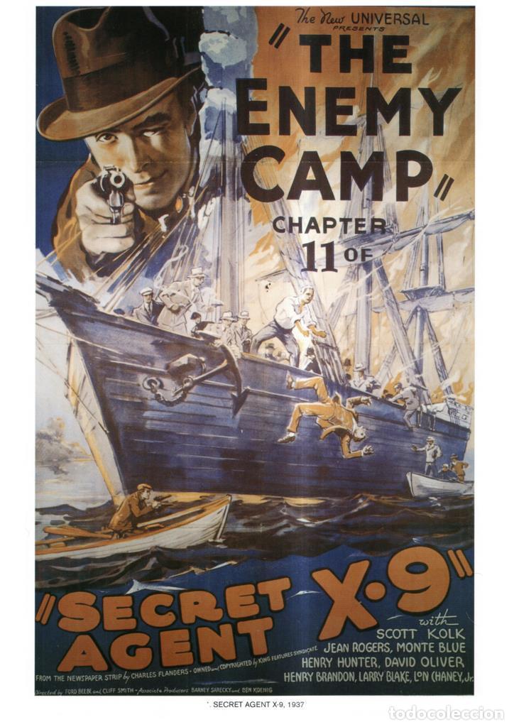Cinema: Poster DIN 4 numero 1110: Secret Agent X-9, 1937: The enemy camp: Scott Kolk