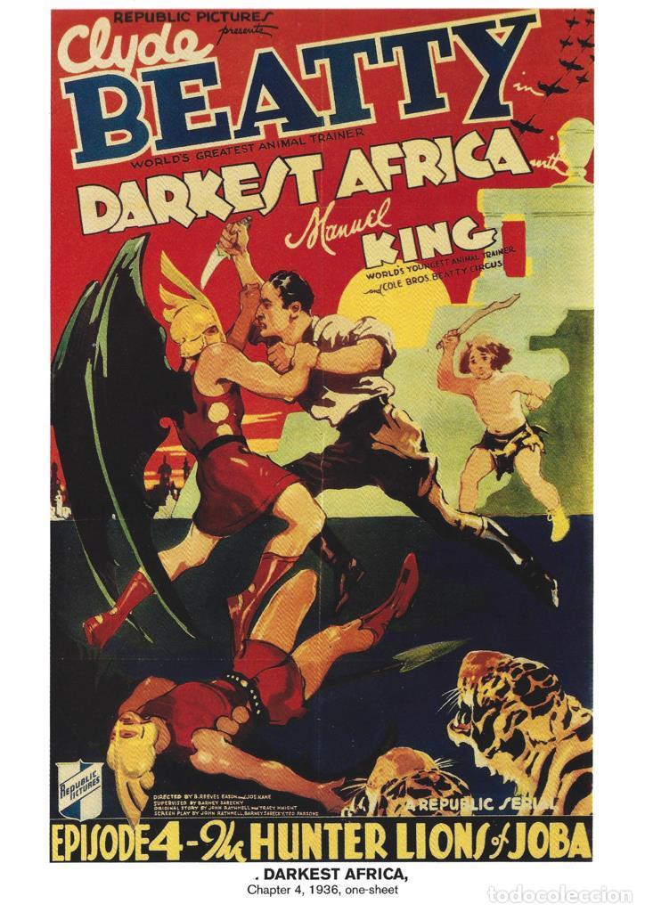 Cinema: Poster DIN 4 numero 1133: Darkest Africa: The Hunter Lions of Joba: chapter 4, 1936: Manuel King