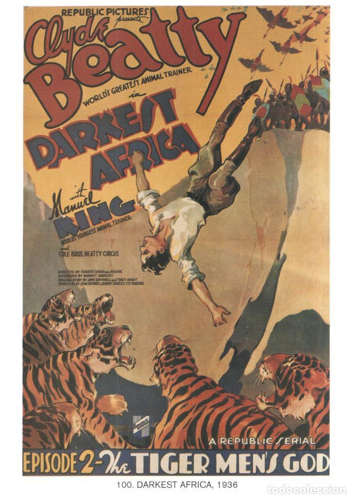 Kino: Poster DIN 4 numero 1162: Darkest Africa, 1936: episode 2: The Tiger men's God: Manuel King