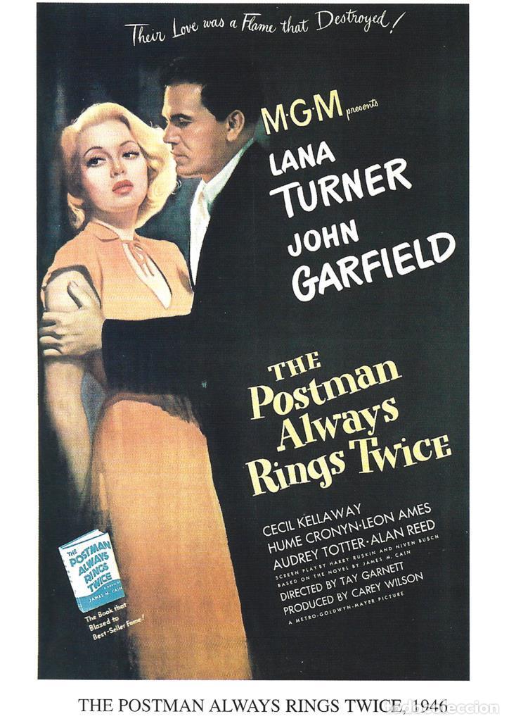 Kino: Poster DIN 4 numero 1223: The Postman Always Rings Twice, 1946: Lana Turner, John Garfield