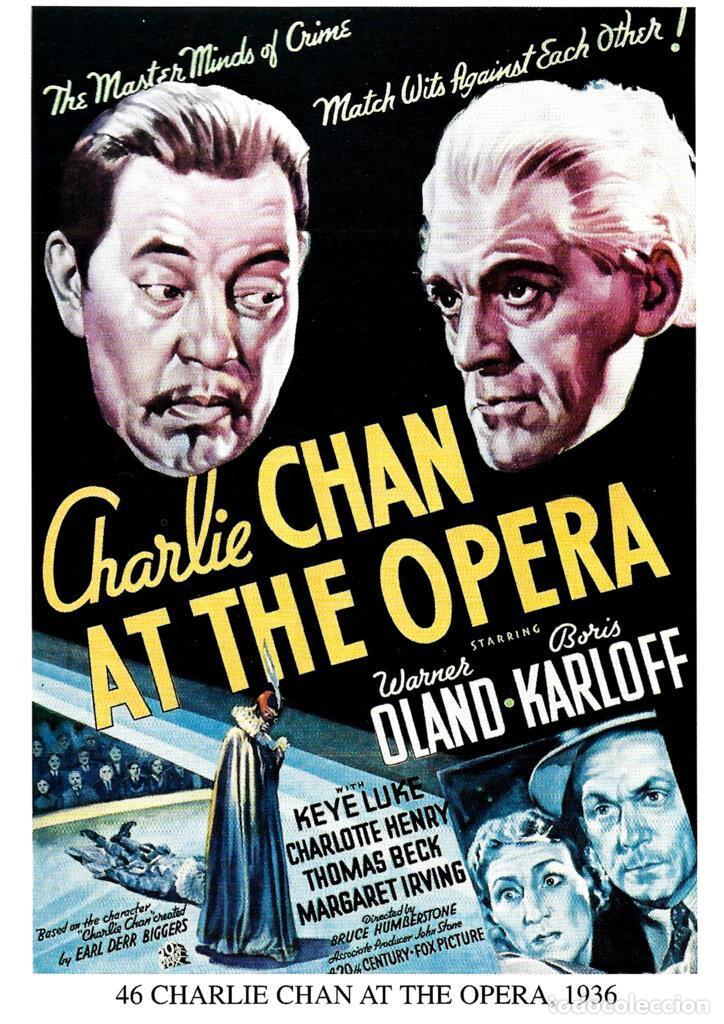 Kino: Poster DIN 4 numero 1272: Charlie Chan at the opera, 1936: Warner Oland, Boris Karloff
