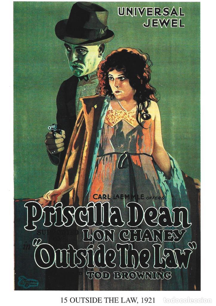 Cinema: Poster DIN 4 numero 1281: Outside The Law, 1921: Priscilla Dean, Lon Chaney