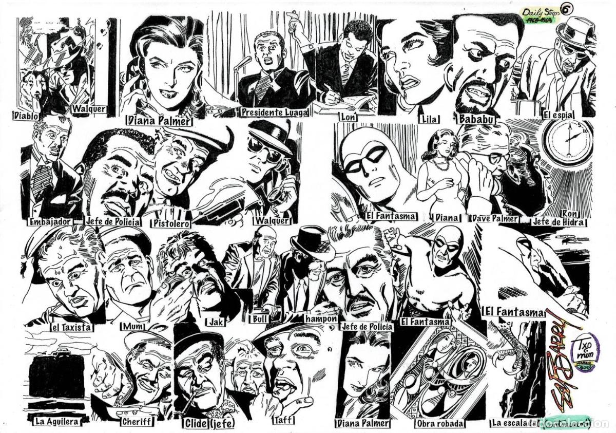 Kino: Poster DIN 4 numero 1338: The Phantom: serie El Hombre Enmascarado: personajes 1968/69