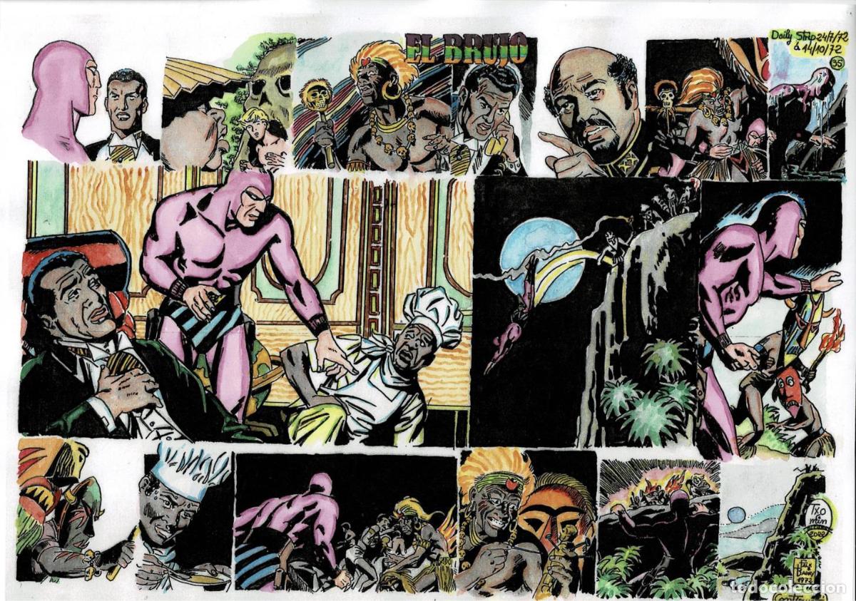 Cinema: Poster DIN 4 numero 1485: The Phantom-El Fantasma: version coloreada de El Brujo