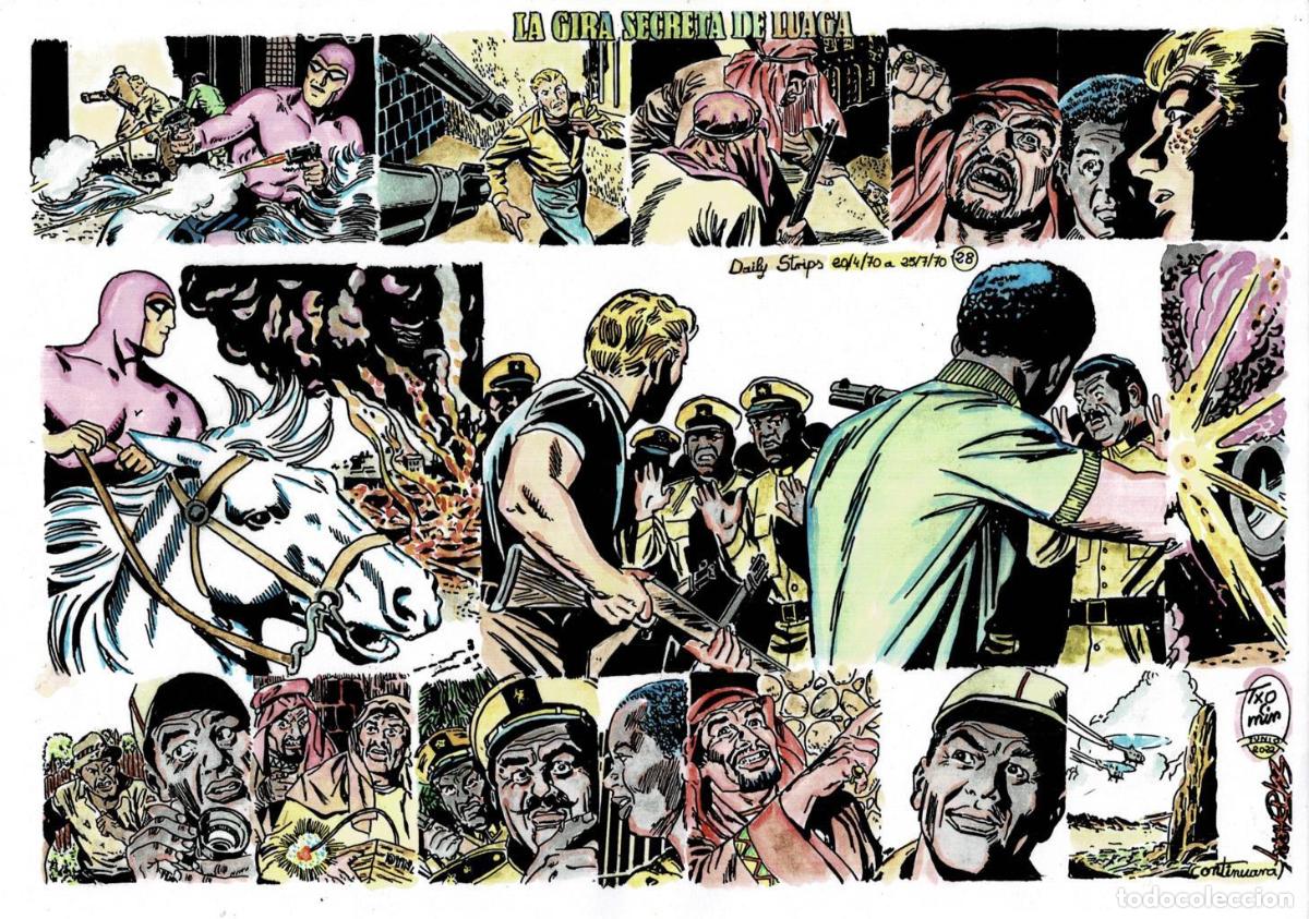 Cinema: Poster DIN 4 numero 1491: The Phantom-El Fantasma: version coloreada de La gira secreta de Luaga