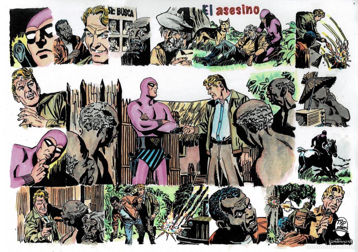 Cinema: Poster DIN 4 numero 1506: The Phantom-El Fantasma: version coloreada de El asesino