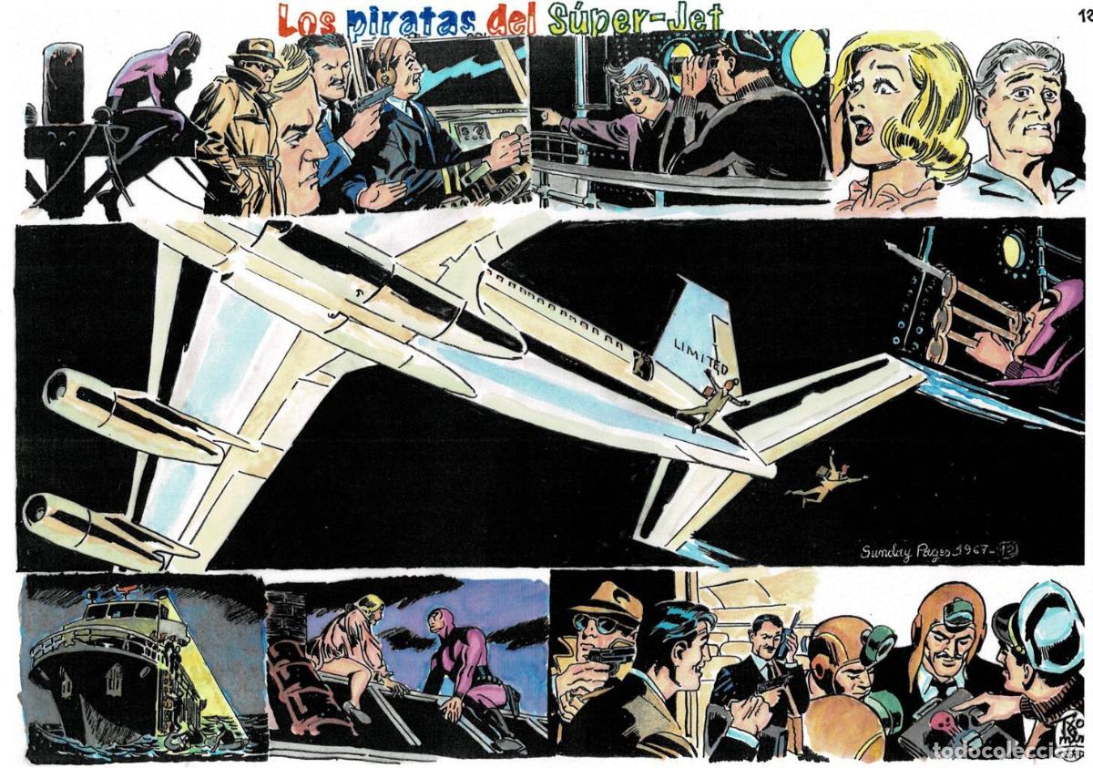 Cinema: Poster DIN 4 numero 1511: The Phantom-El Fantasma: version coloreada de Los piratas del Super-Jet