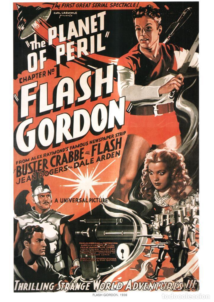 Cin&eacute;ma: Poster DIN 4 numero 1070: Flash Gordon, 1936: The planet of peril: Buster Crabbe