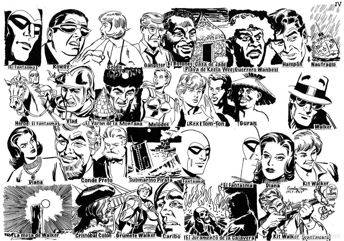 Kino: Poster DIN 4 numero 1340: The Phantom: serie El Hombre Enmascarado: personajes 1967/69