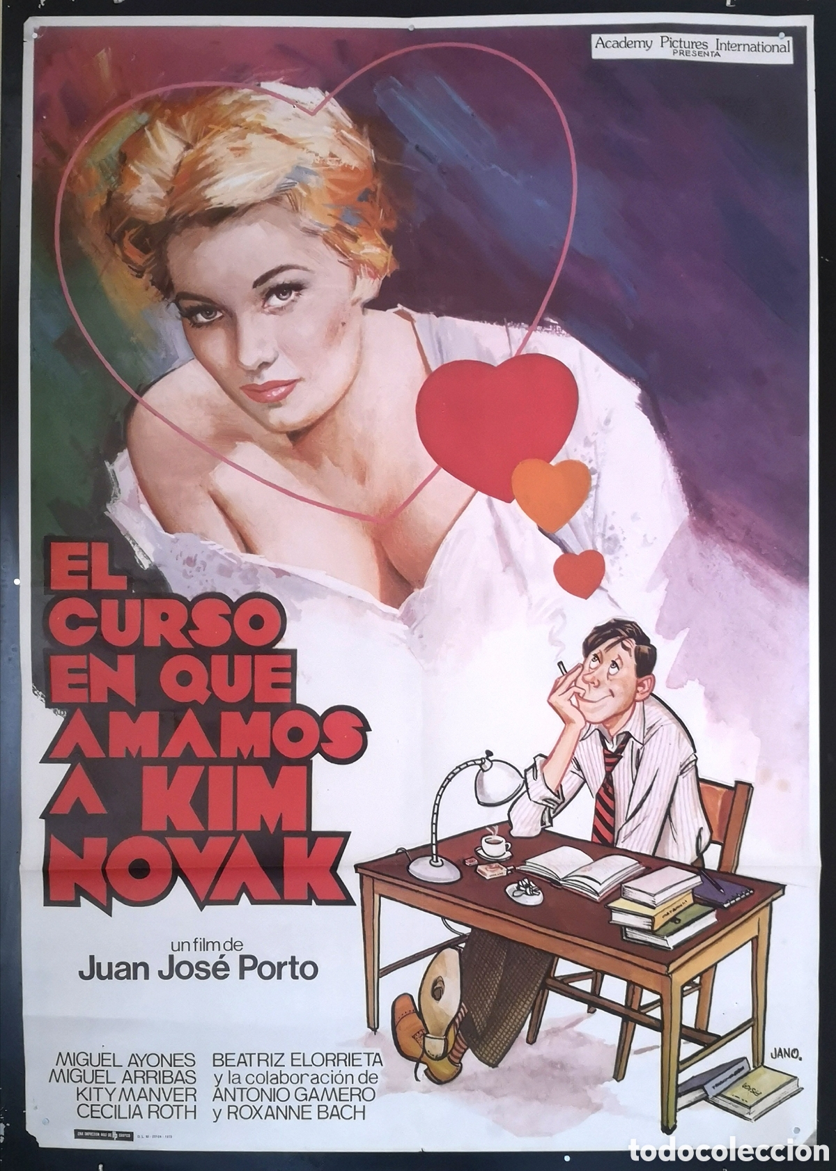 Cine: EL CURSO QUE AMAMOS A KIM NOVAK - 70 X 100 - (25)