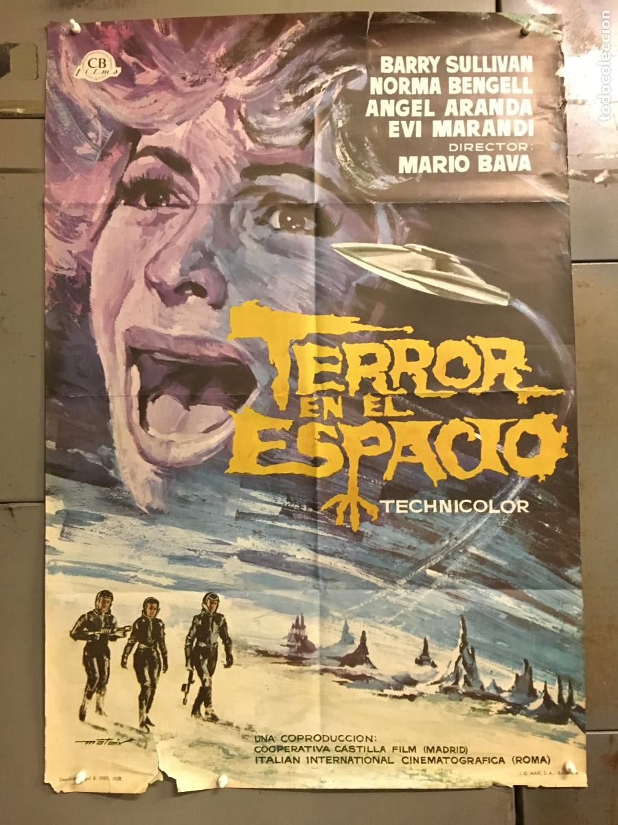 Cine: AEX54 TERROR EN EL ESPACIO MARIO BAVA MATAIX POSTER ORIGINAL ESTRENO 70X100 h0