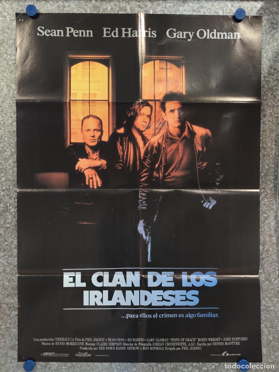 Cine: EL CLAN DE LOS IRLANDESES. SEAN PENN, ED HARRIS, GARY OLDMAN. A&Ntilde;O 1990. POSTER ORIGINAL