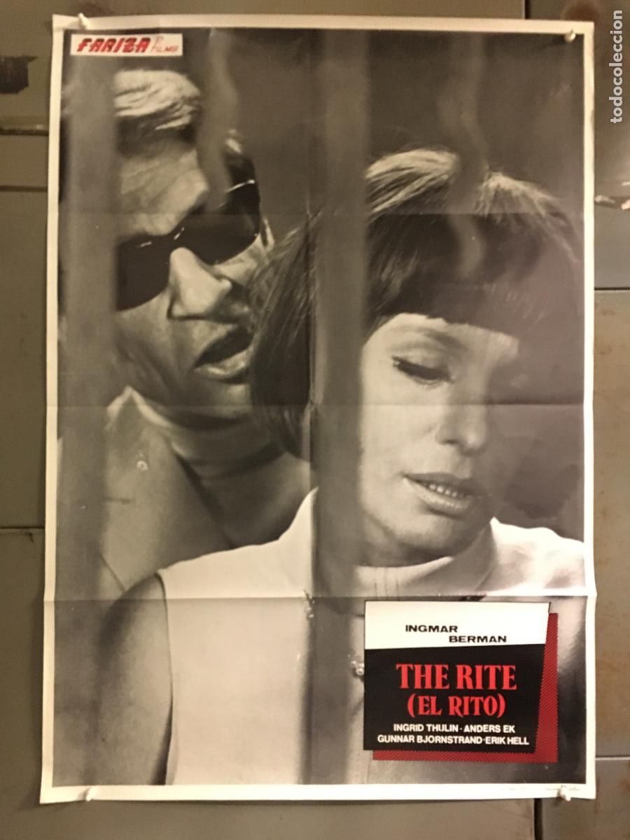 Cine: AEX72 EL RITO INGMAR BERGMAN POSTER ORIGINAL 70X100 ESTRENO h1