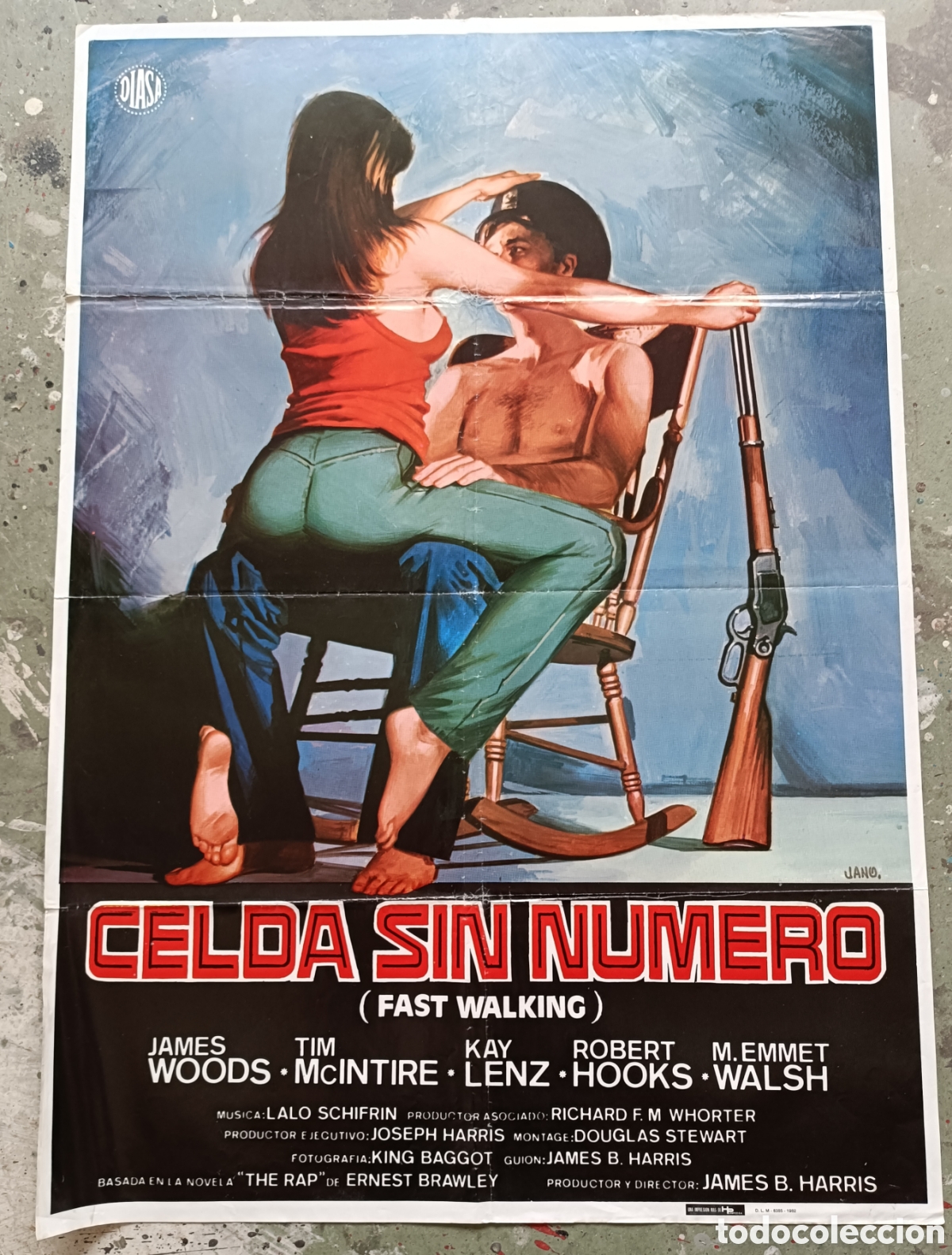Cine: Cartel de cine. Celda sin n&uacute;mero. James Woods