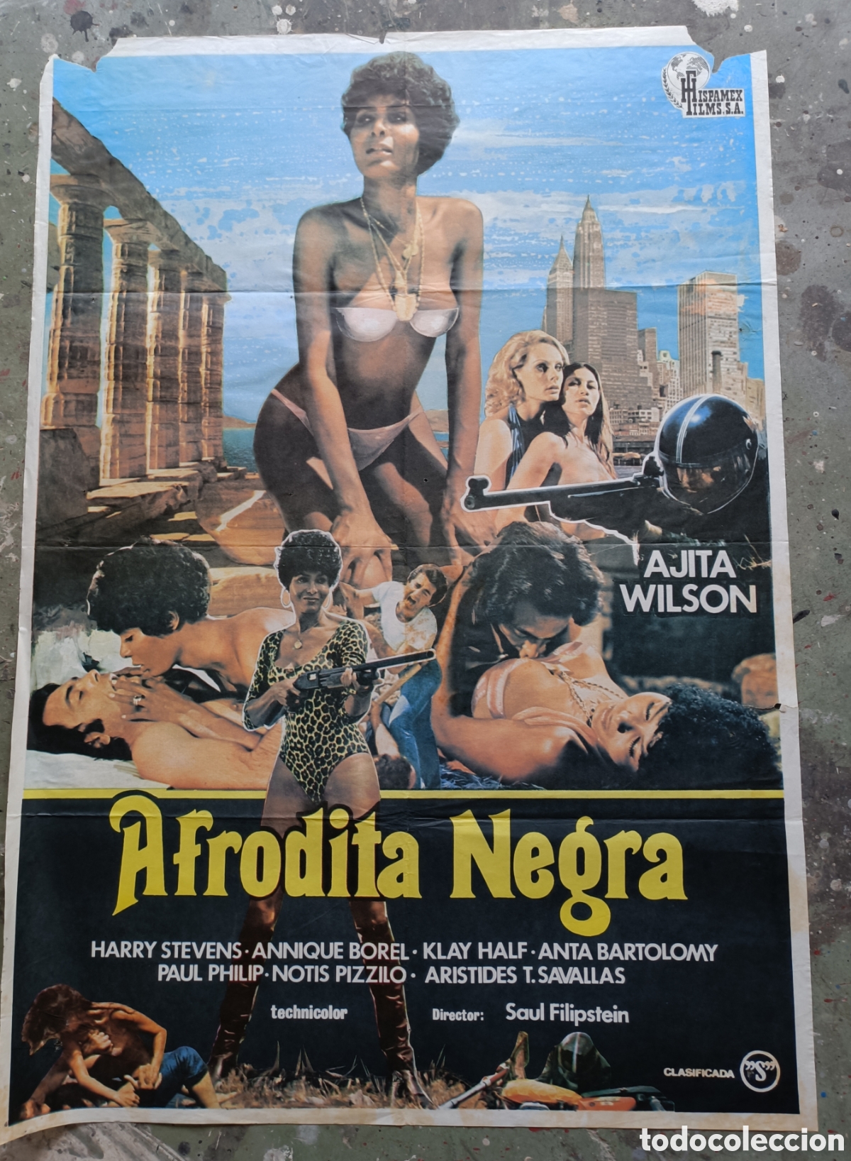Cine: Cartel de cine. Afrodita Negra. Ajita Wilson