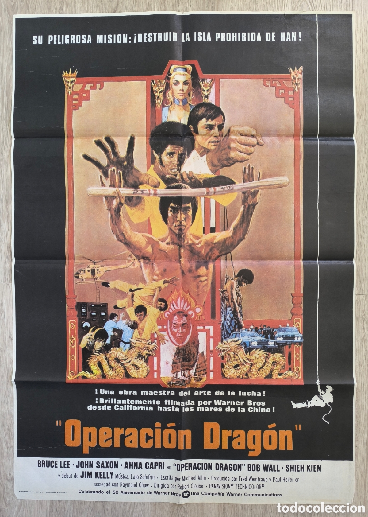 Cine: RW CARTEL CINE OPERACION DRAGON BRUCE LEE JOHN SAXON 1979 CC206