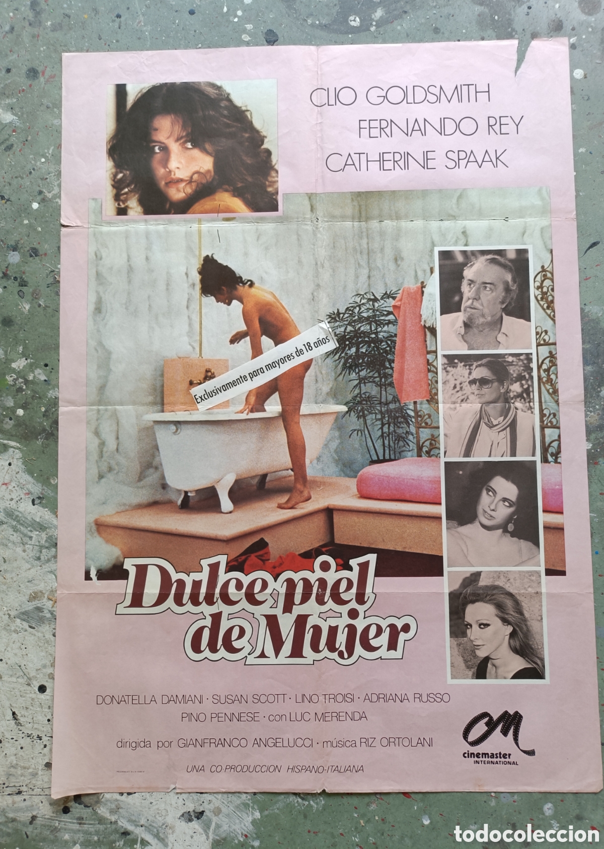 Cine: Cartel de cine. Dulce piel de mujer.