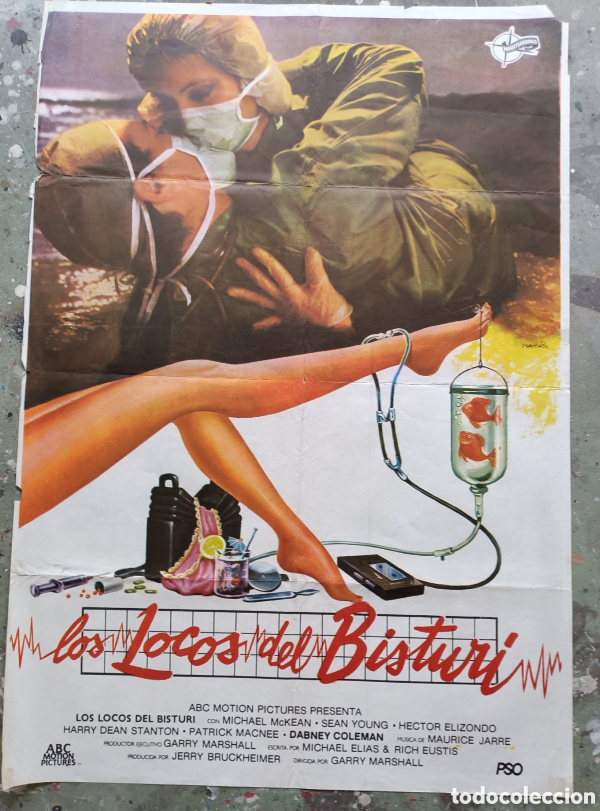 Cine: Cartel de cine. Los locos del bistur&iacute;.