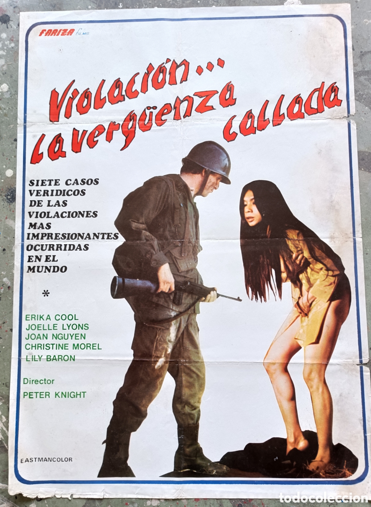 Cine: Cartel de cine. Violaci&oacute;n la verg&uuml;enza callada.