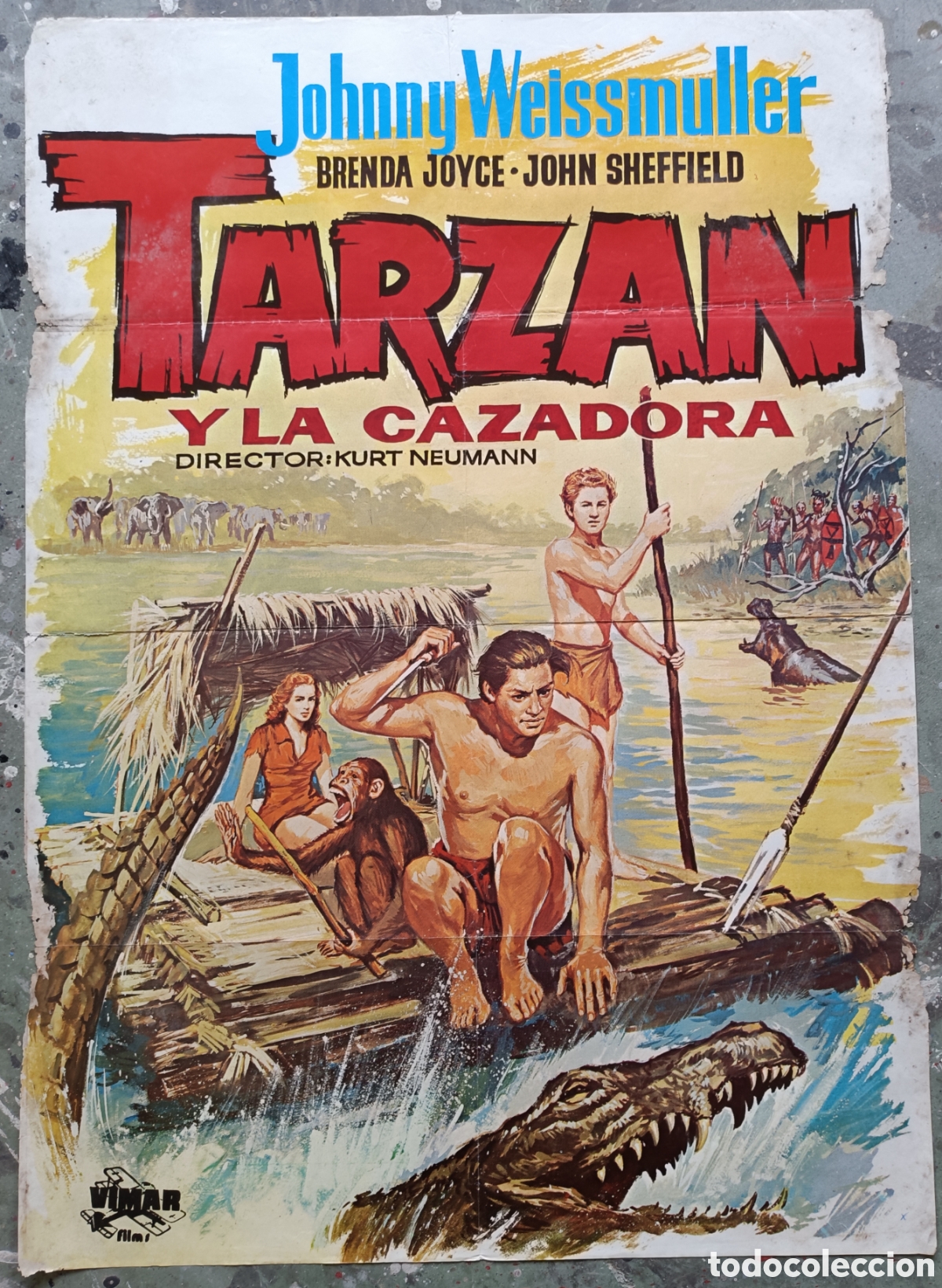 Cine: Cartel de cine. Tarz&aacute;n y la cazadora.