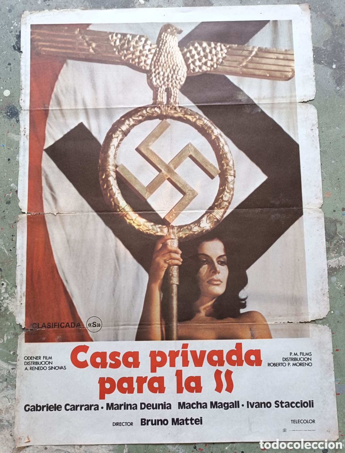 Cine: Cartel de cine. Casa privada para las ss.