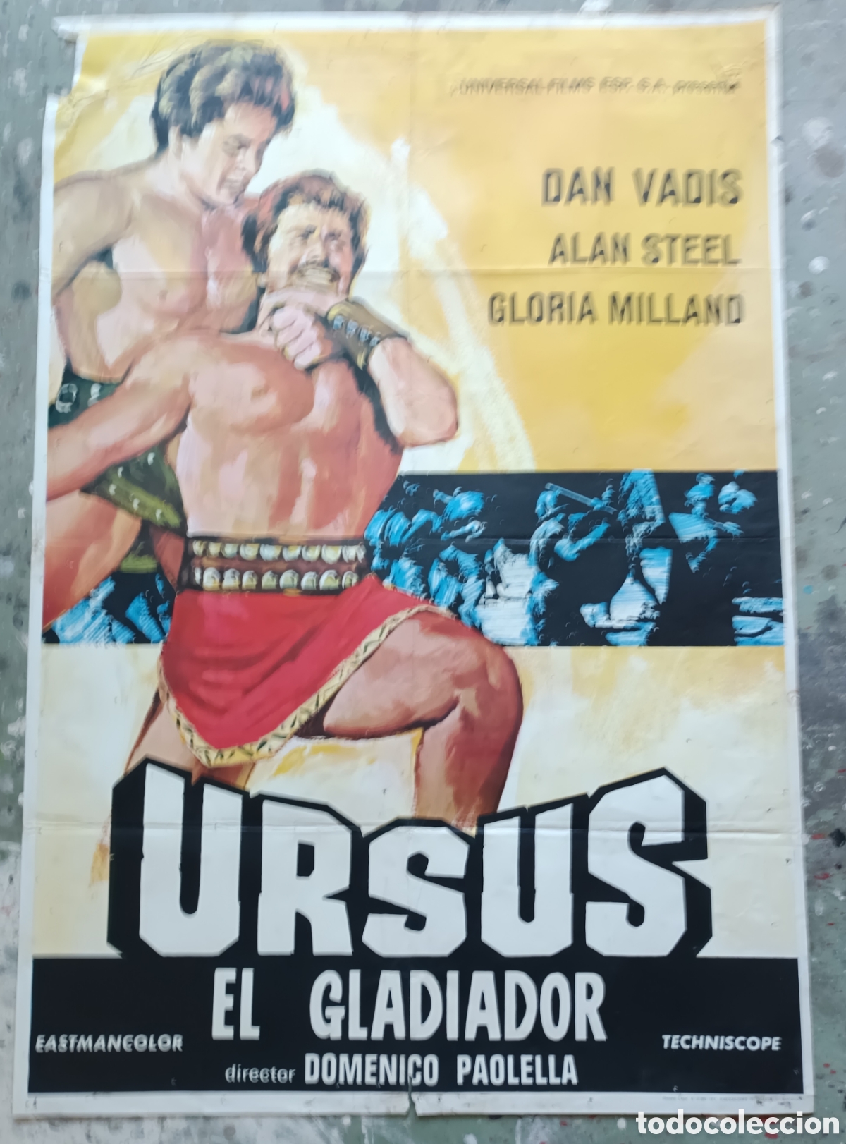 Cine: Cartel de cine. Ursus, el gladiador.