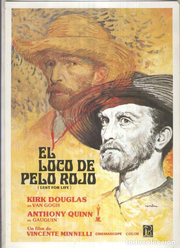 Cinema: Caratula cine: El loco de pelo rojo (Lust for life), ilustracion de Mataix - Varios