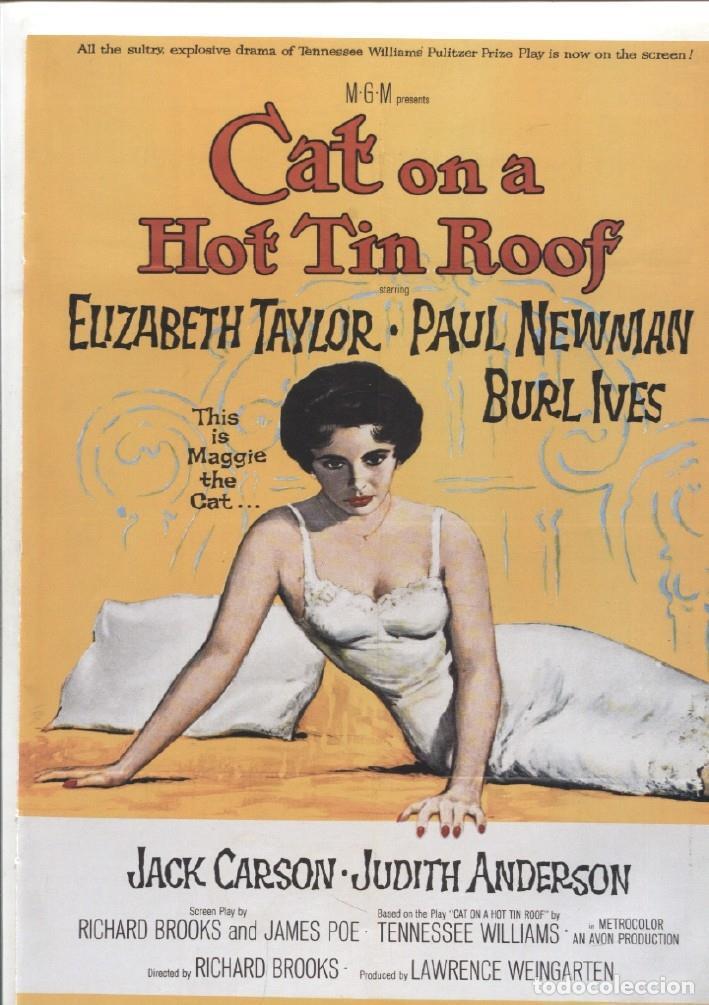 Cinema: Caratula cine: La gata sobre el tejado de zinc (Cat on a Hot Tin Roof) - Varios