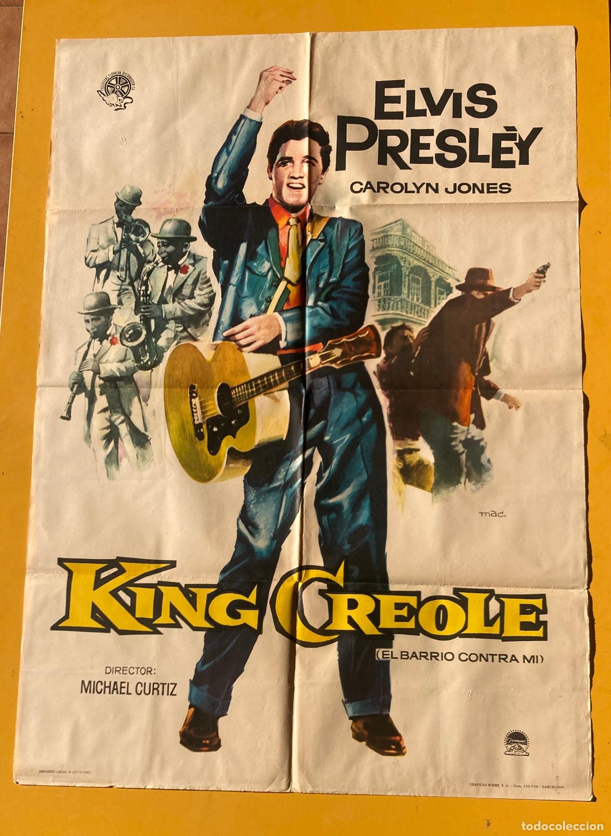Cine: POSTER ORIGINAL, KING CREOLE, ELVIS PRESLEY