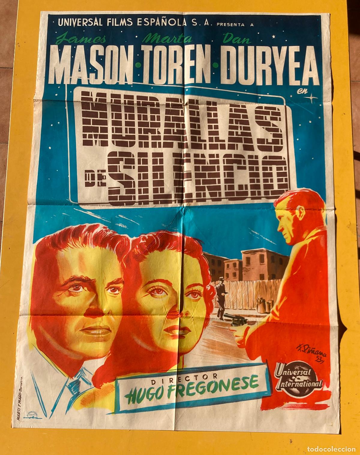 Cine: POSTER ORIGINAL, MURALLAS DE SILENCIO
