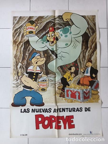 Cine: VKD 2079 LAS NUEVAS AVENTURAS DE POPEYE POSTER ORIGINAL 70X100 ESTRENO