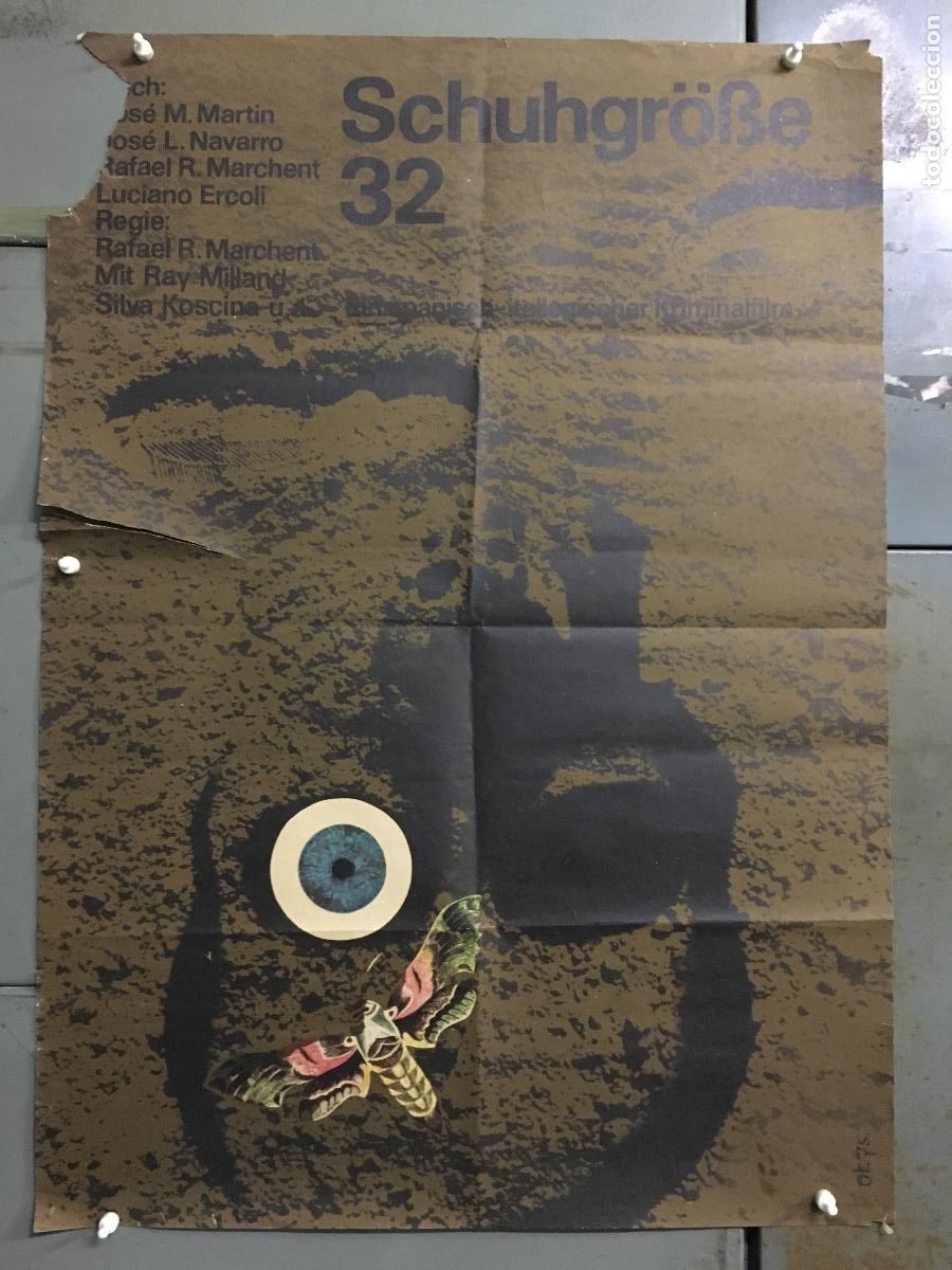 Cine: AEY07 UN PAR DE ZAPATOS DEL 32 RAY MILLAND SYLVA KOSCINA POSTER ORIGINAL 60X84 ALEMAN h0