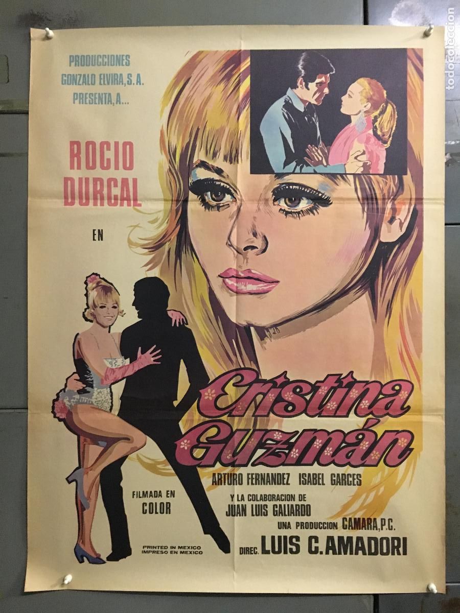 Cine: AEY08 CRISTINA GUZMAN ROCIO DURCAL POSTER ORIGINAL MEJICANO 70X94 h0